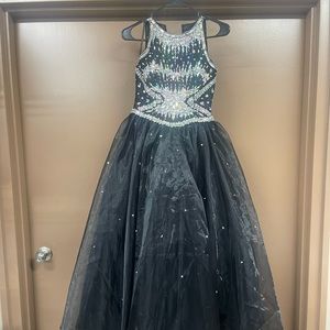 Little Rosie Girls Long Pageant Dress